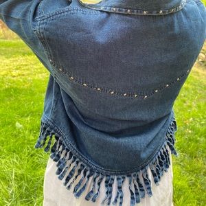 Vintage Adobe Rose Denim Jean Jacket🌹